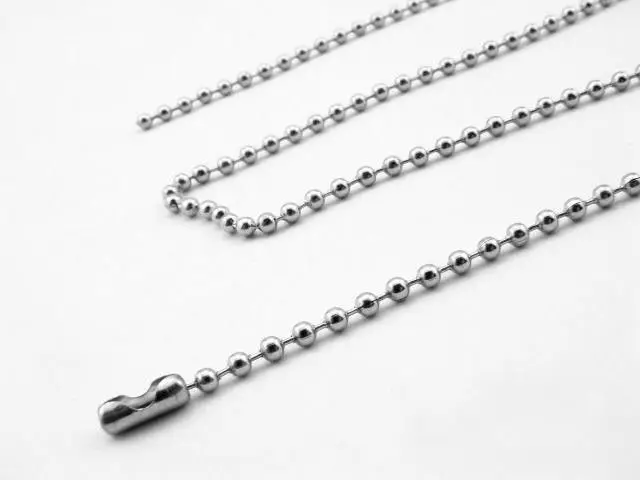 Wholesale 100pcs 2.4mm 65cm Stainless Steel Bead Ball Chain Necklace,Basic Round Bead Chain