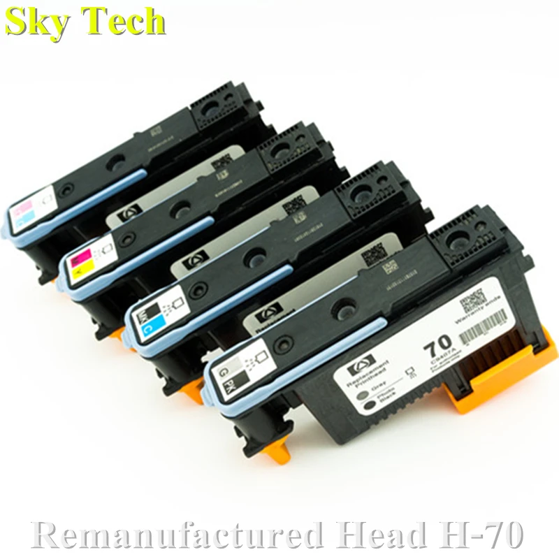 One set 4 pcs Remanufactured Print Head  For HP70 , C9407A C9406A C9405A C9404A  For Hp Designjet Z5200 Z2100 Z3200 Z3100 Z5400