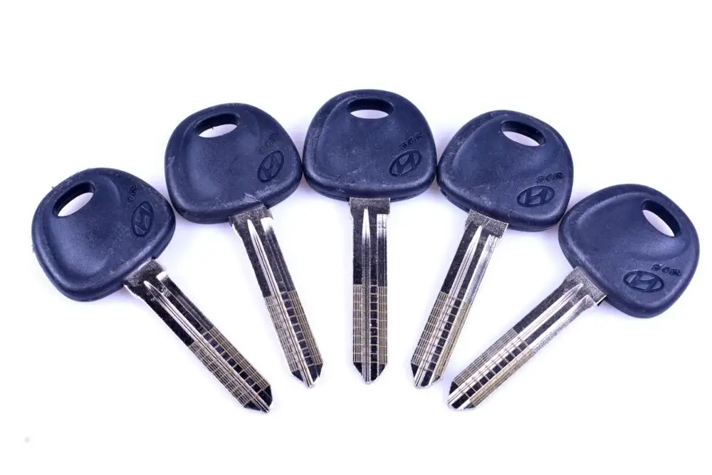 LiShi-llave de línea grabada Original para coche, suministros de herramientas de cerrajero, 5 piezas, 2 en 1, escala HY16, cizalla, dientes en blanco
