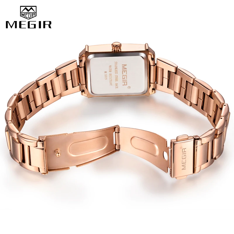 MEGIR Ladies Watches Casual Luxury Rose Gold Women\'s Bracelet Watch for Women Fashion Girl Quartz Wristwatch Women\'s