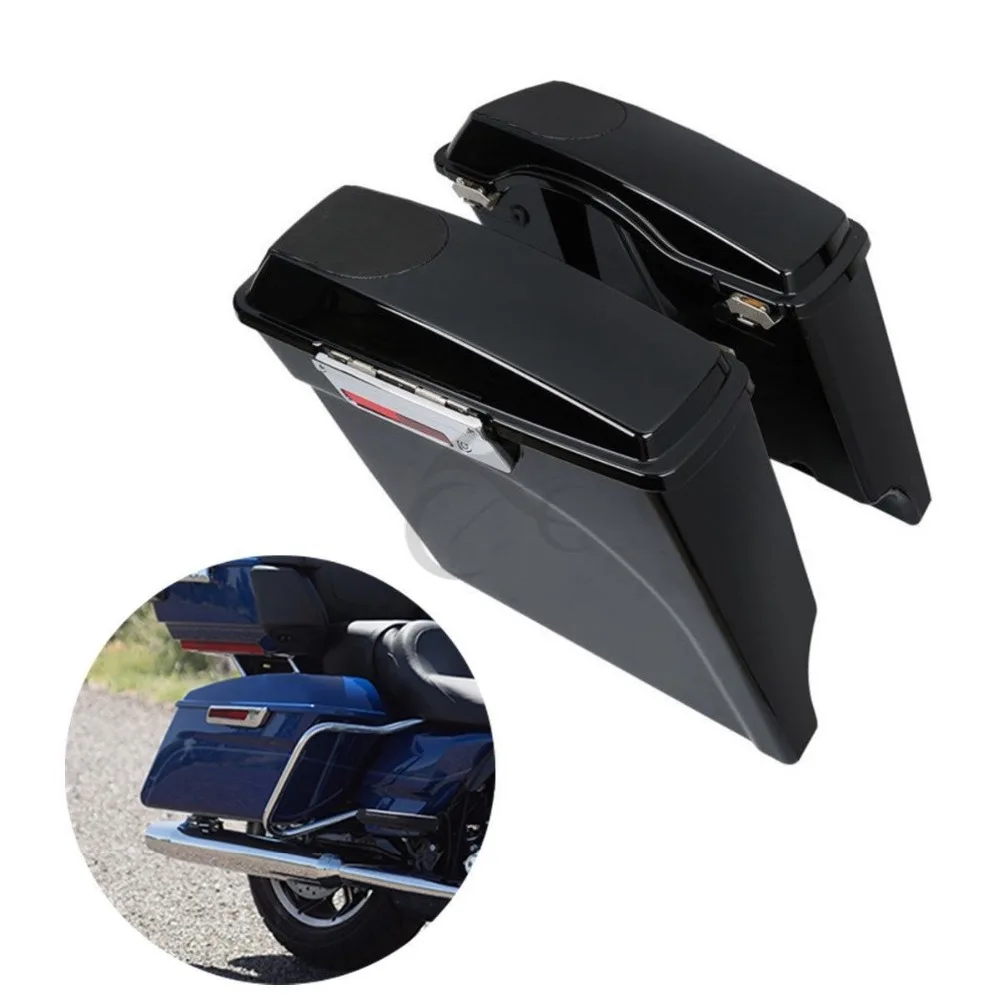 

5" Stretched Saddlebag Speaker Lids For Harley Touring Road King Street Electra Glide Ultra FLT FLHT FLHTCU 1993-2013 Motorcycle