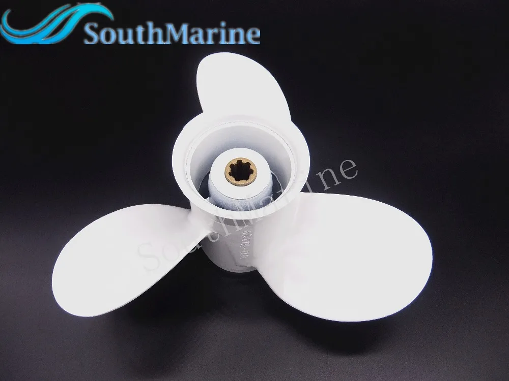 

8 1/2 x 7 1/2-N Aluminum propeller for Yamaha 6hp 8hp 9.9hp F6 F8 F9.9 Boat Engines 6G1-45943-00-EL 8 1/2x7 1/2-N