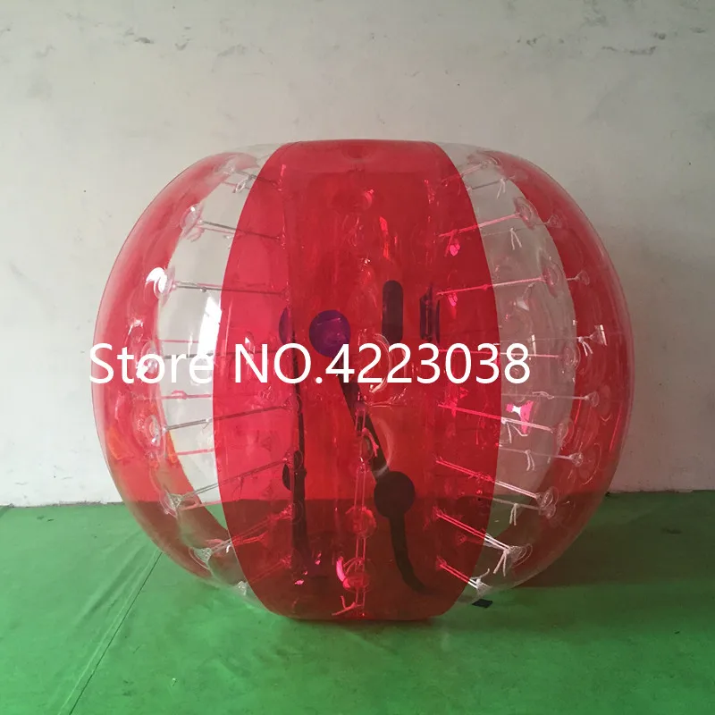 

Free Shipping 0.8mm PVC Transparent Inflatable Bumper Football 1.2M Dia Bubble Soccer Ball Zorb Ball for Adults