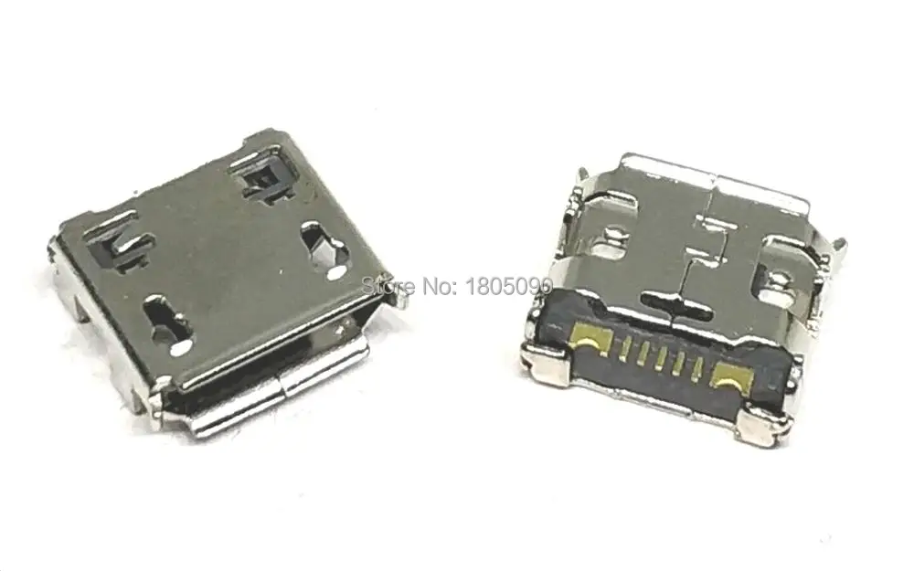 Mini porta de carregamento micro usb, tomada de energia para samsung c3322, conector, soquete, dip4, 10pcs