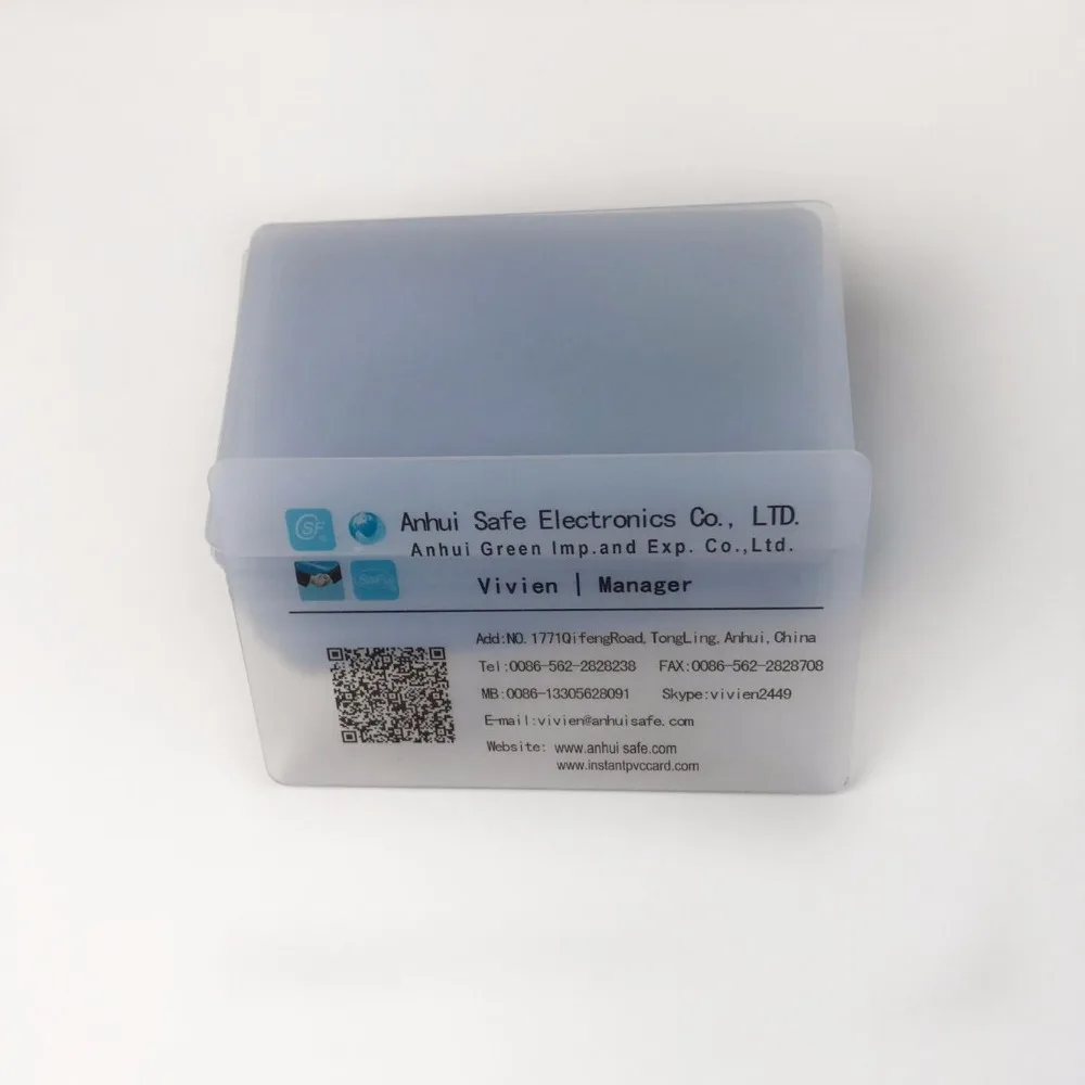 Imagem -03 - Cartão de Identificação Pvc para Impressora Epson Canon 230 Peças Impressão de Nome Transparente