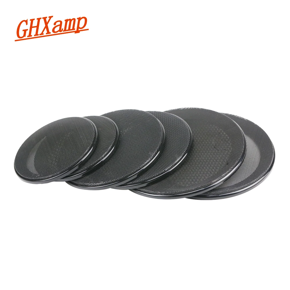 GHXAMP Black Car Ceiling Speaker Grill Mesh Enclosure Net  4 inch 5 inch 6.5 inch Protective Cover Subwoofer DIY speaker ABS