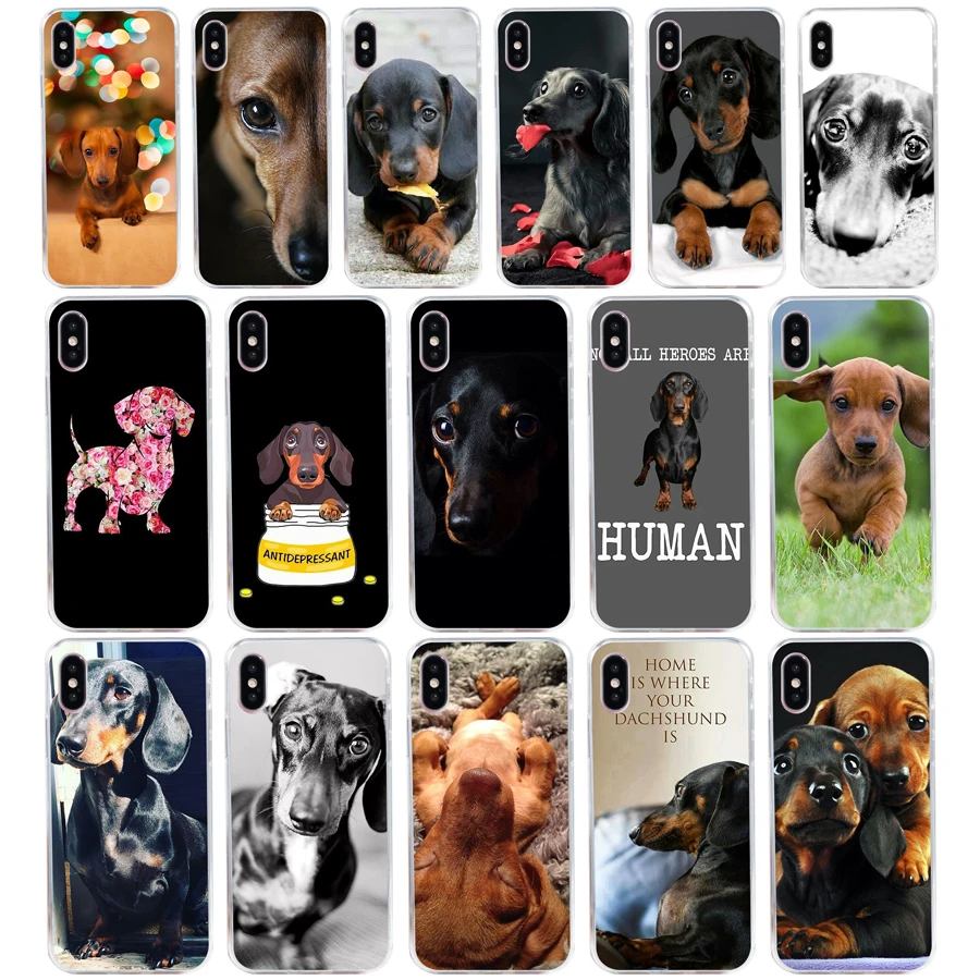 145SD Dachshund Teckel Dackel Dog gift Soft Silicone Tpu Cover phone Case for iphone 5 5s se X XR XS Max case