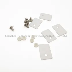 5Pcs TO-220 TO220 1x14x20mm Ceramic Transistor Triac Thyristor Insulator Insulation Protection mica