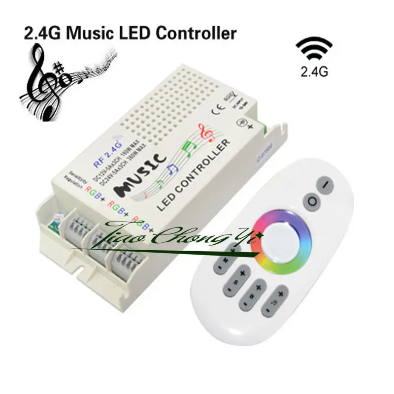 

Wireless RF 2.4G DC 12V-24V Music Remote Controller For RGB Led Strip light