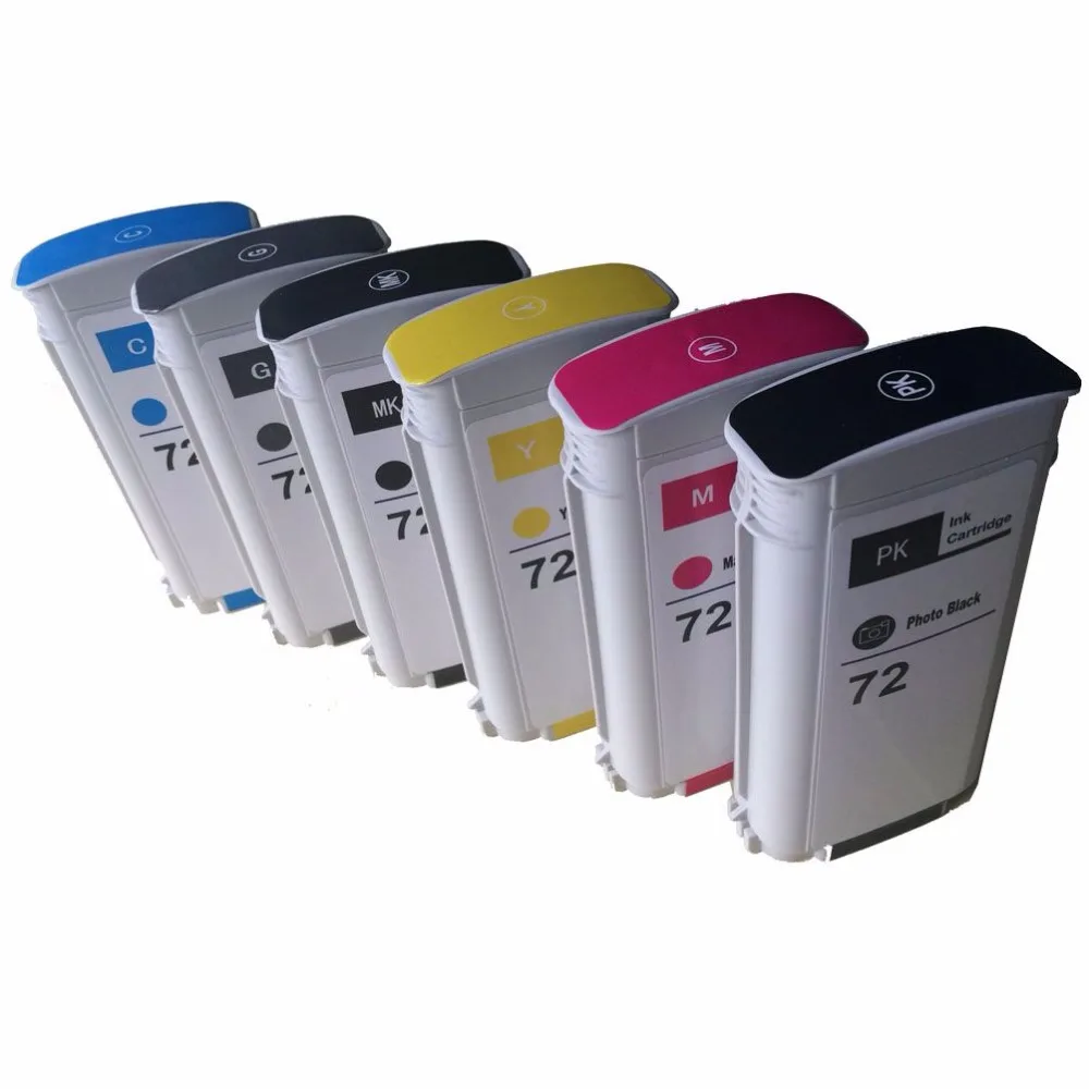 6 Colors Ink Cartridge Replacement For HP DesignJet T610 T620 T770 T790 T795 T1100 T1100ps T1120 T1120ps T1200 T1300 T2300