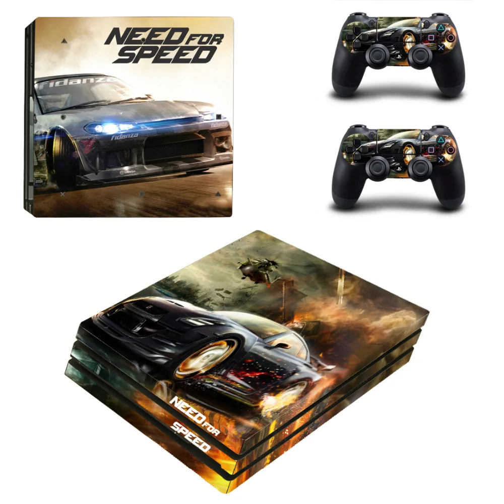 

Need for Speed PS4 Pro Skin Sticker For Sony PlayStation 4 Console and 2 Controllers PS4 Pro Stickers Decal Vinyl