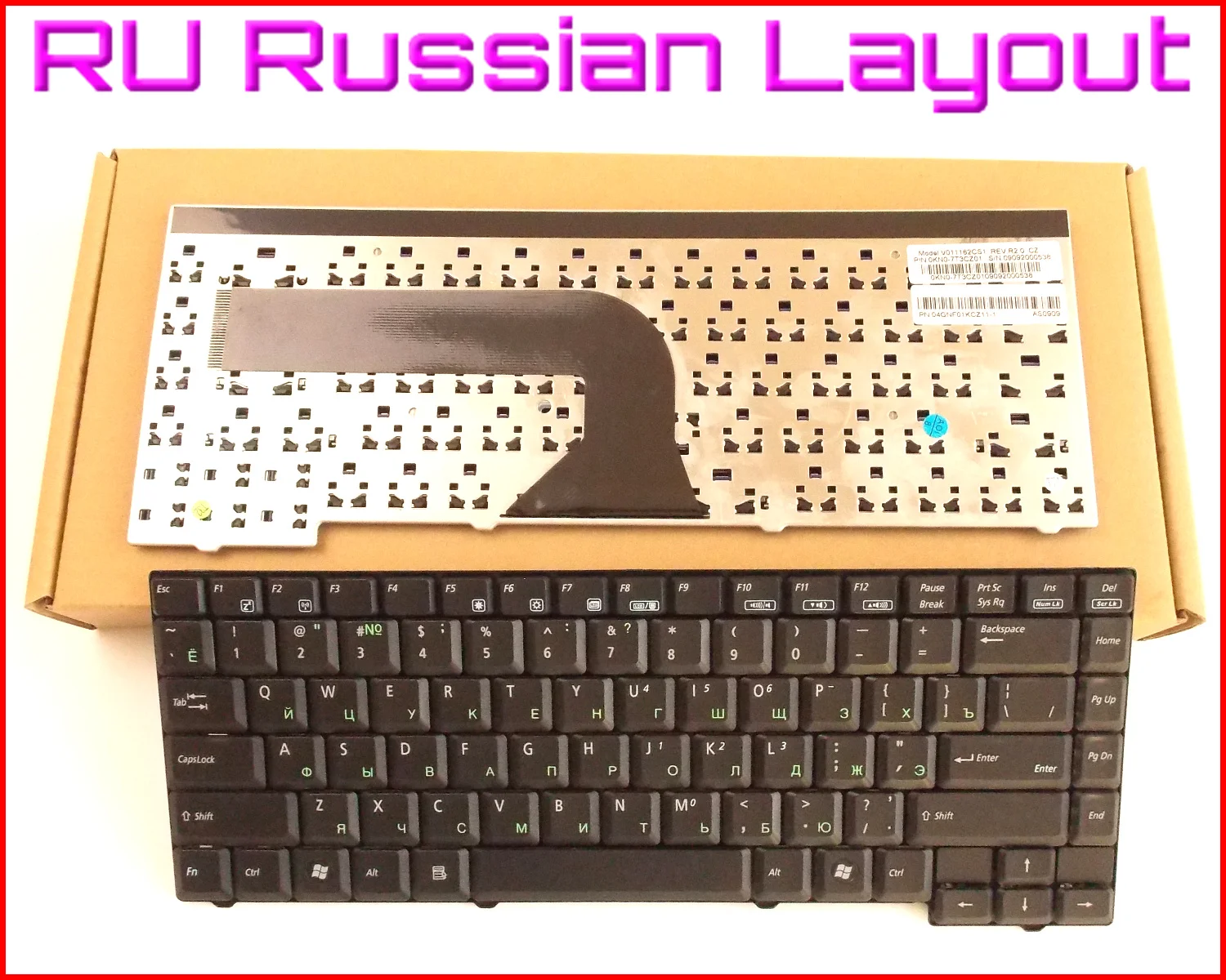 New Keyboard RU Russian Version for ASUS X58C,X58L,X58 X51 X51S X51C X51H X51L X51R X51RL NSK-U500R K011162G1 Laptop