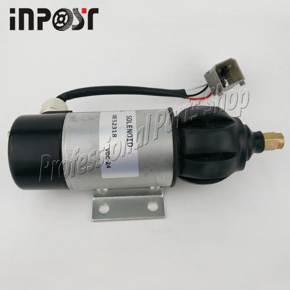 

24V Fuel ShutOff Solenoid OE52318 For Perkins 2006 3008 Series Volvo Penta 872825 873754 1830592 872458 881969 Fuel Shutd