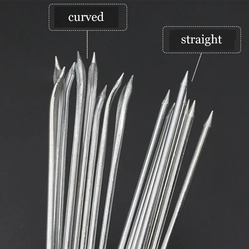 2 pc Large Eye Needles Leather Sewing Needle Embroidery Hand Sew Craft Stitching Sewing Tool rope curve Needles DIY