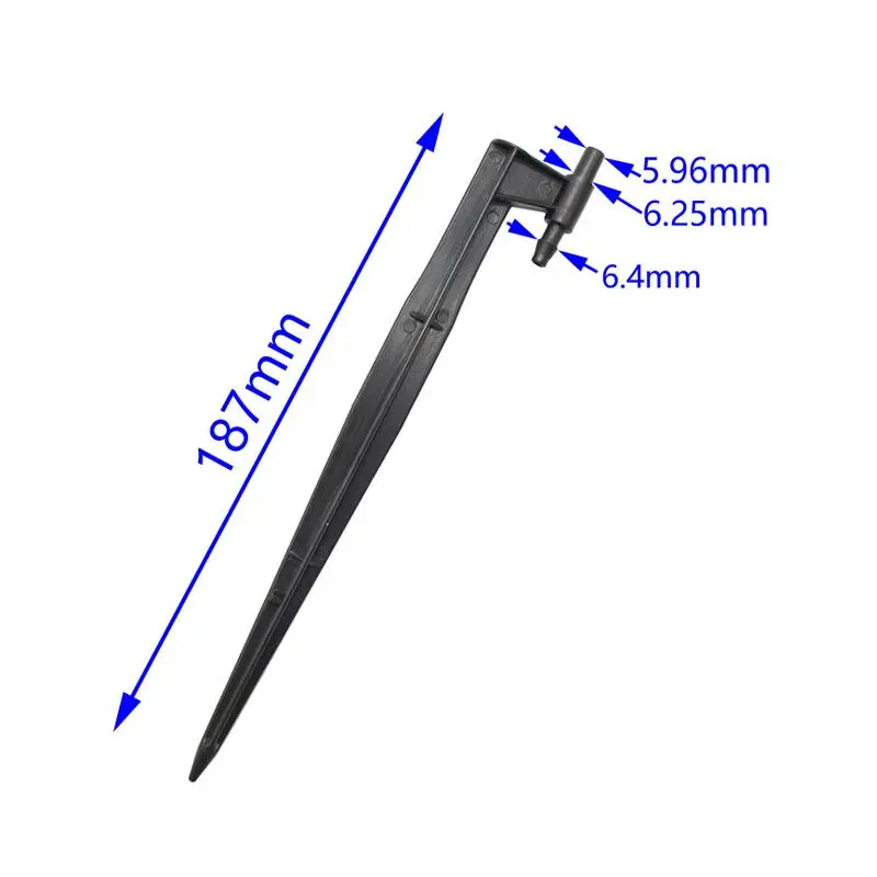 Mikro dysza Pin uchwyt do zraszacz ogrodowy Spray mikro nawadniania kropelkowego stojak wsparcie podłączyć 1/4 \'\'wąż podlewania 5 sztuk