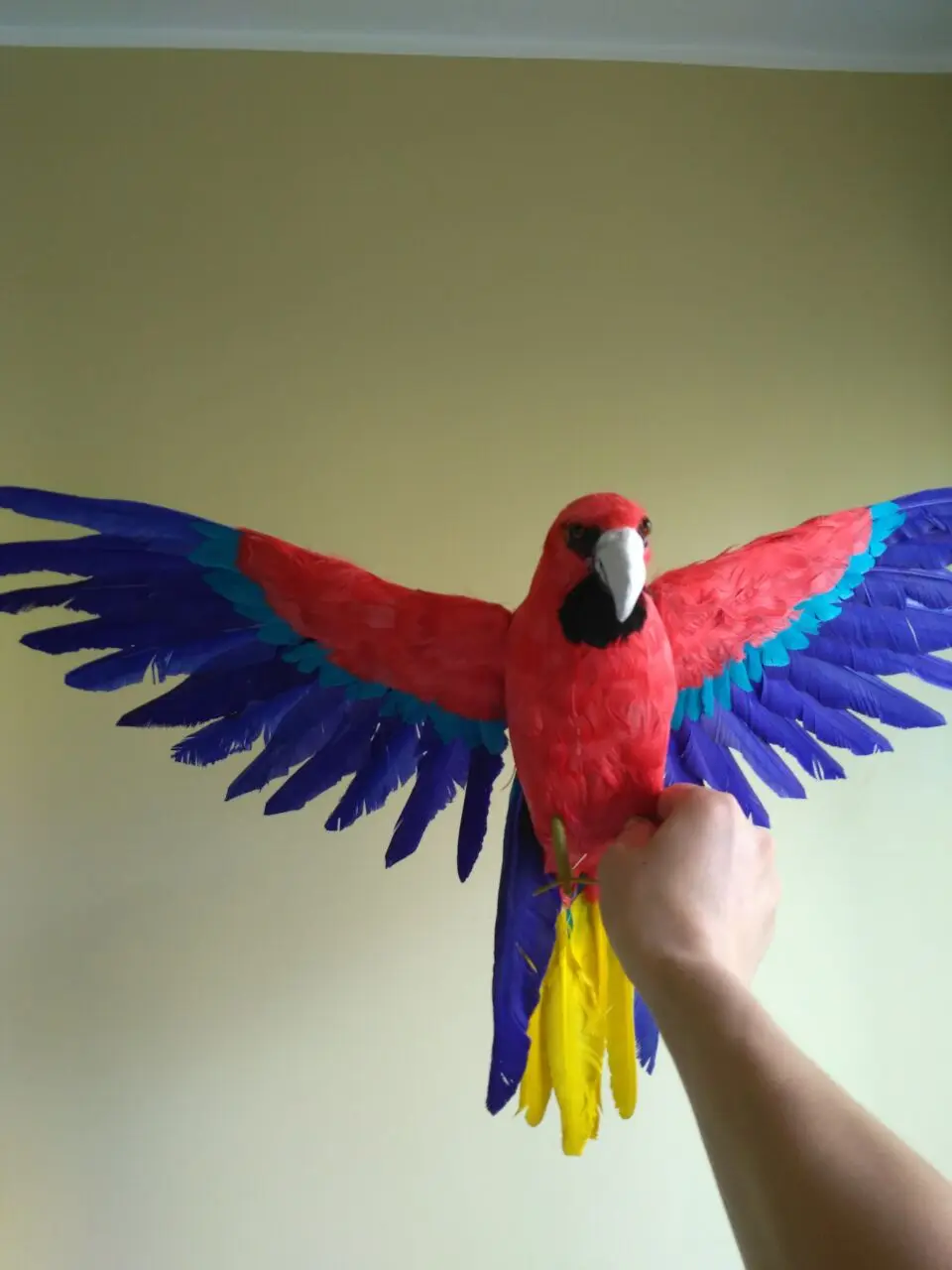 

big new simulation wings parrot model foam&furs colourful parrot doll gift about 60x45cm 1242