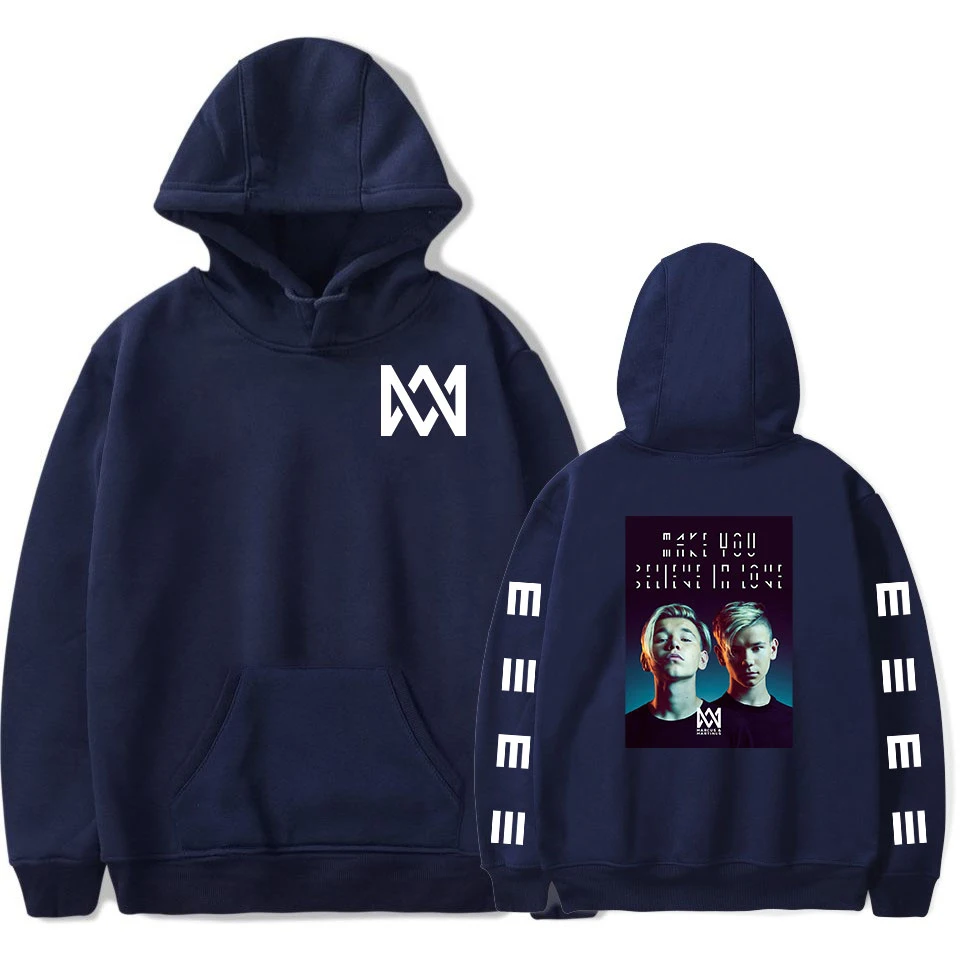 Marcus Martinus Kpop Hoodies Sweatshirt Marcus Martinus Sweatshirt Tops Outwear Casual Women/men  Oversized