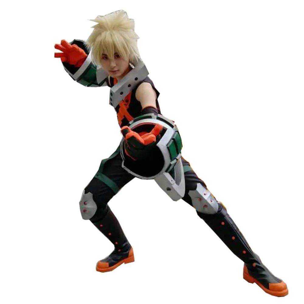 2024 Katsuki Bakugo Held Gevechtsuniform Cosplay Bakugou Katsuki Battle Suit (Alleen Kostuum)