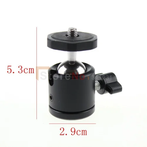 Mini Ball Head For DSLR Camera Tripod Ballhead Stand 1/4 inch 360 Swivel For SB800 SB900 580EX II DSLR Camera