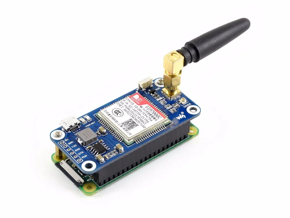 NB-IoT / eMTC / EDGE / GPRS / GNSS HAT for Raspberry Pi,Based on SIM7000C,ONLY available in Asia.