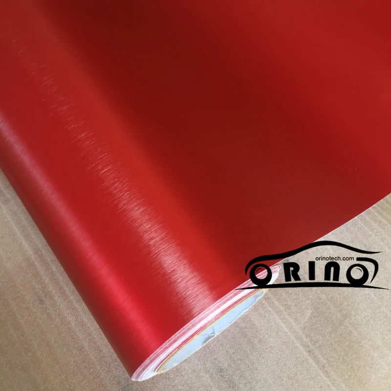 5/10/15/20X1.52M Premium Matte Metallic Chrome Brushed Vinyl Wrap Film With Bubble Free Adhesive Car Brushed Wrapping Sticker