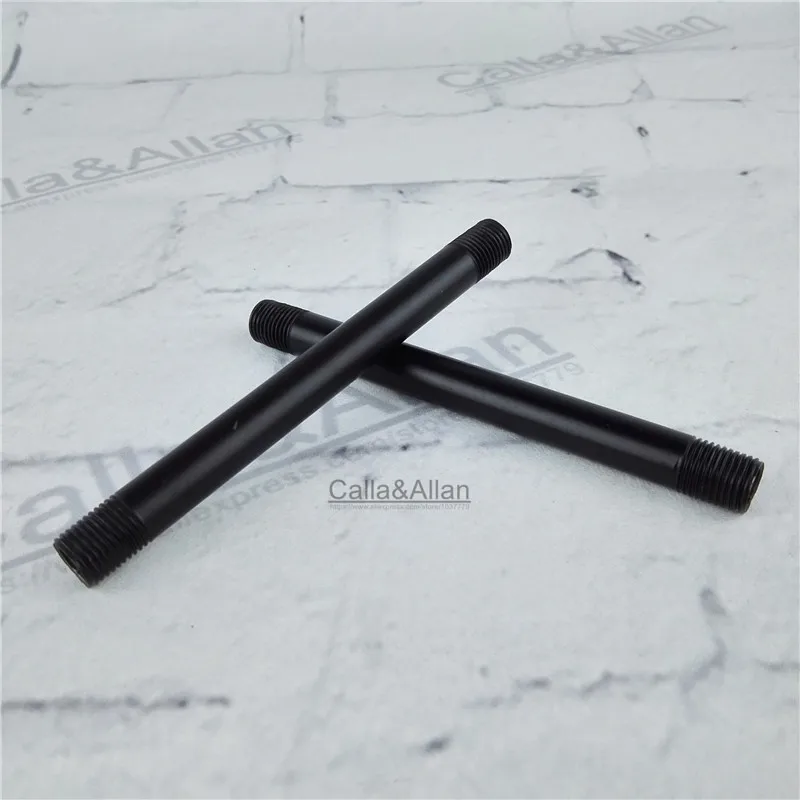 5 Pieces Metal 10cm Straight Both sides Screw Tube M10 for DIY Lighting Extend Arm Lamp Accessories threaded straight tooth tube
