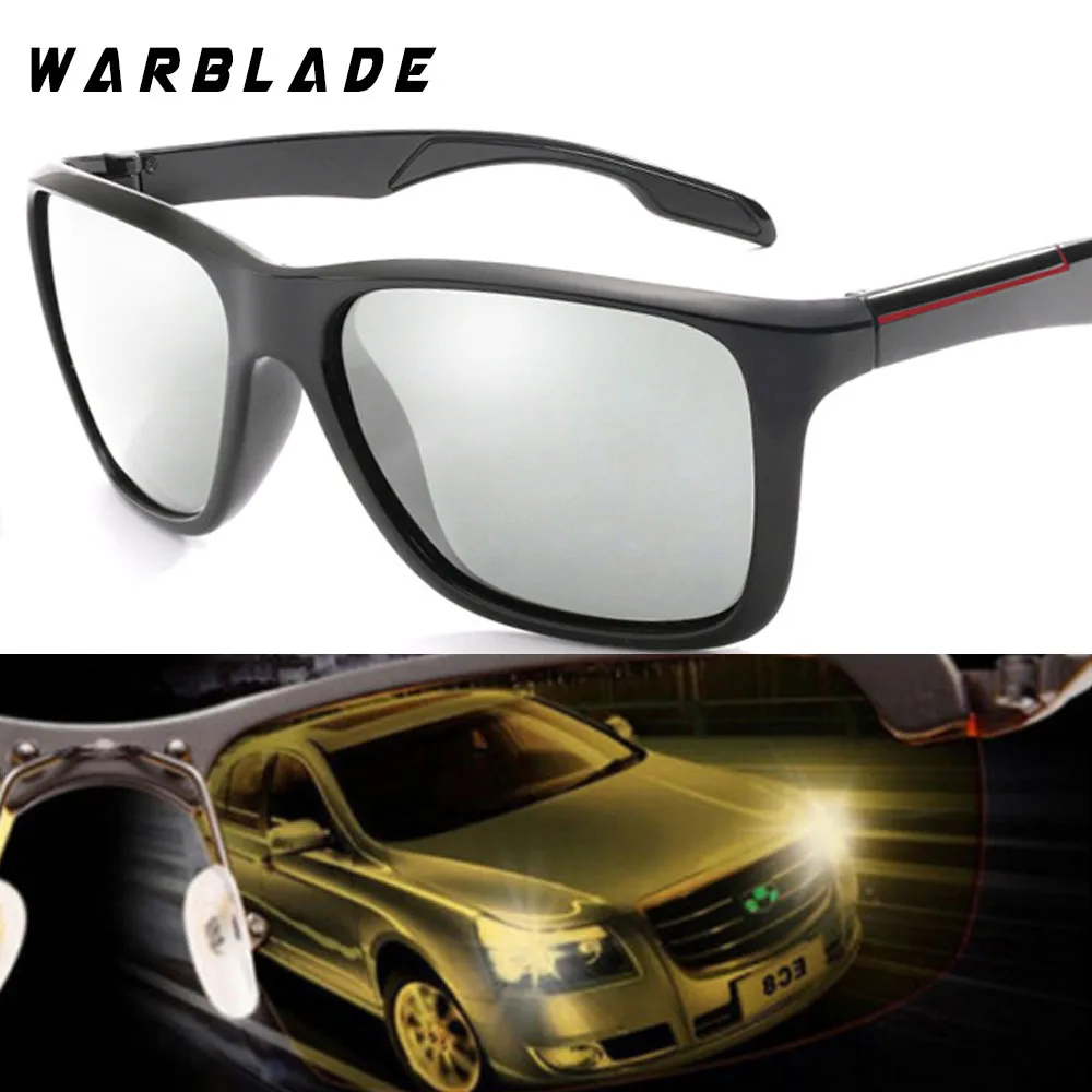 

WarBLade 2018 Photochromic Polarized Sunglasses Men Car Driving Goggles Chameleon Sunglass Male HD Discoloration Glasses K1037