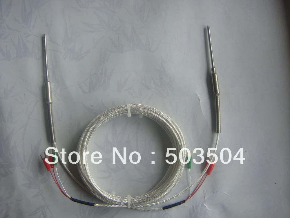

3*50mm Class A Thin Film Pt100 Temperature detector With 1M cable free shipping
