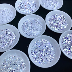 New 10g/bag High Flash Crysta PET Sequins Star Heart Moon Sakura Sequin Paillettes for manicure,wedding confetti,Nail Accessory