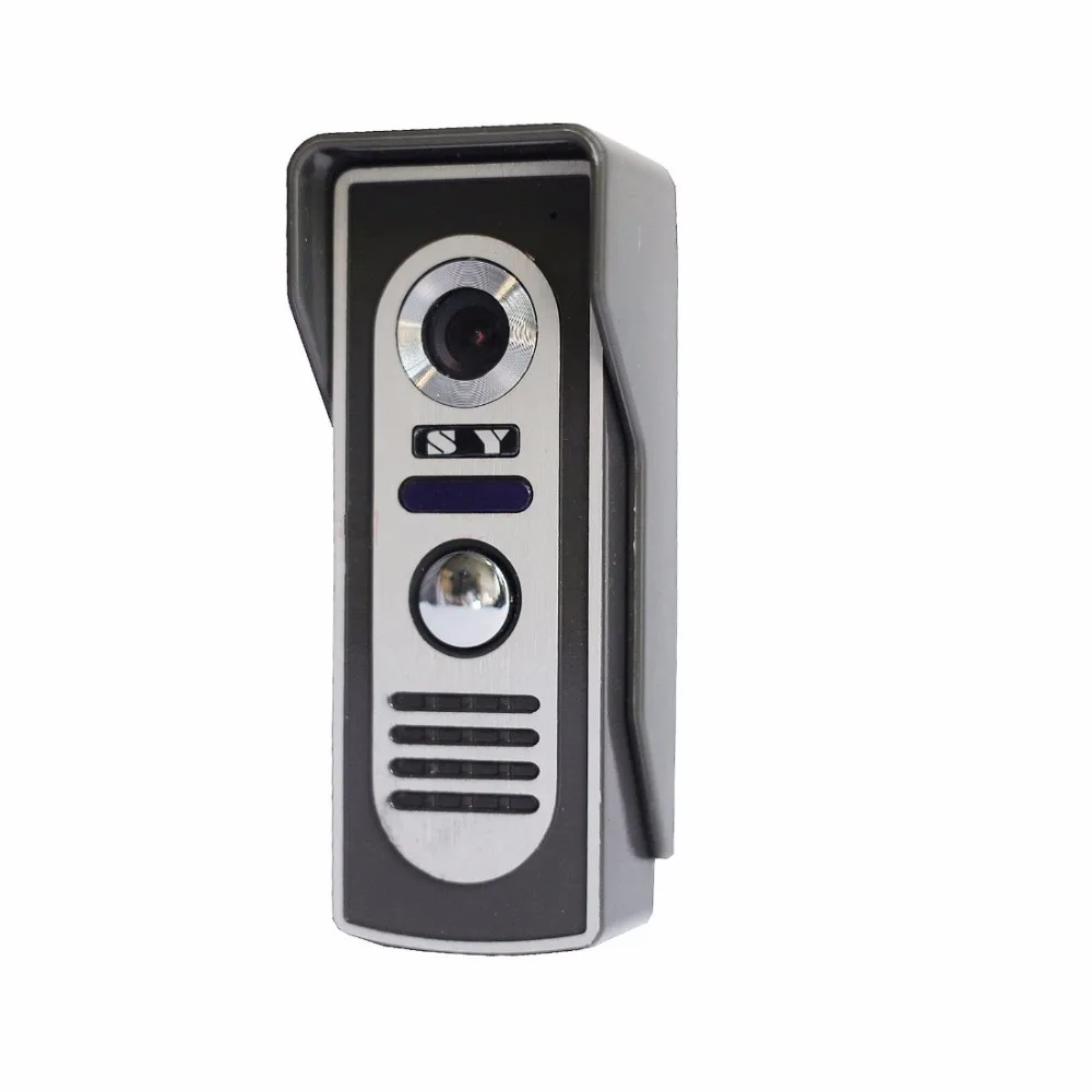 Sysd kit de sistema de intercomunicação de vídeo porteiro com fio com câmera de visão noturna infravermelha interfone vídeo dorrbell desbloqueio