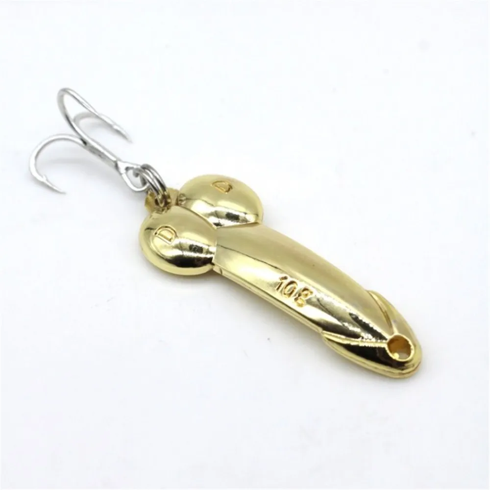 1pcs Fishing Baits DD Spoon Lure 5g -20g Silver Gold Metal Sequins Spinnerbait with Treble Hook Hard Lure Fishing Tackle