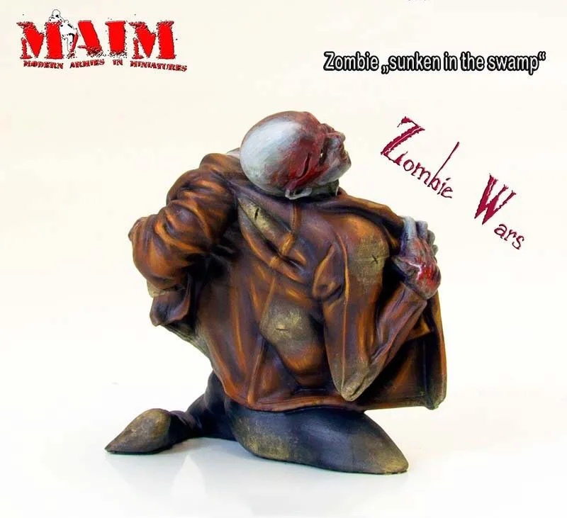 New Unassembled 1/10 Zombie Sunken in the Swamp bust    Resin Kit DIY Toys Unpainted resin model