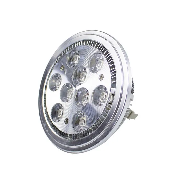 Free shipping 24pcs/lot 9W AR111 12V  led spot light warm white /white epistar high power led residental lighting RoHS CE