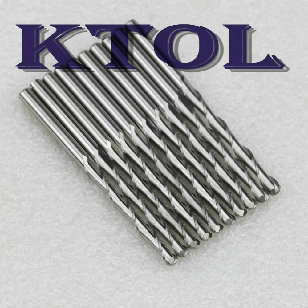 3.0*25MM 2 ขลุ่ยคาร์ไบด์End MillจมูกCNC Routerเครื่องตัดเครื่องมือ 3D Ball Endเครื่องตัดแกะสลักเครื่องมือ