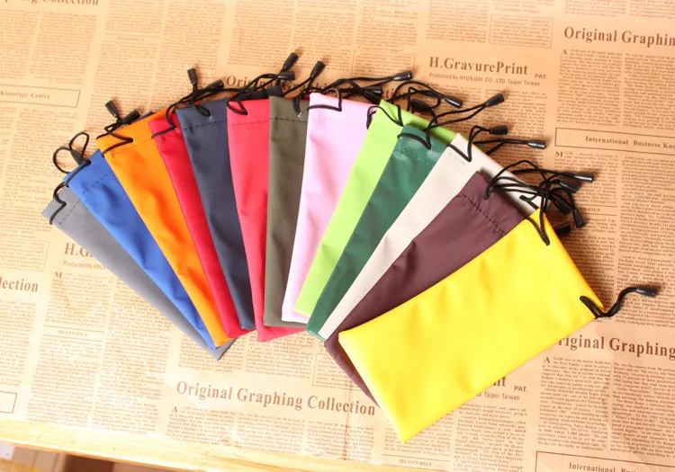 1PC Pouches Soft Cloth Dust Pouch Optical Glasses Carry Bag for Sunglasses MP3 Player / Phone /Reading Glass Drop Shipping