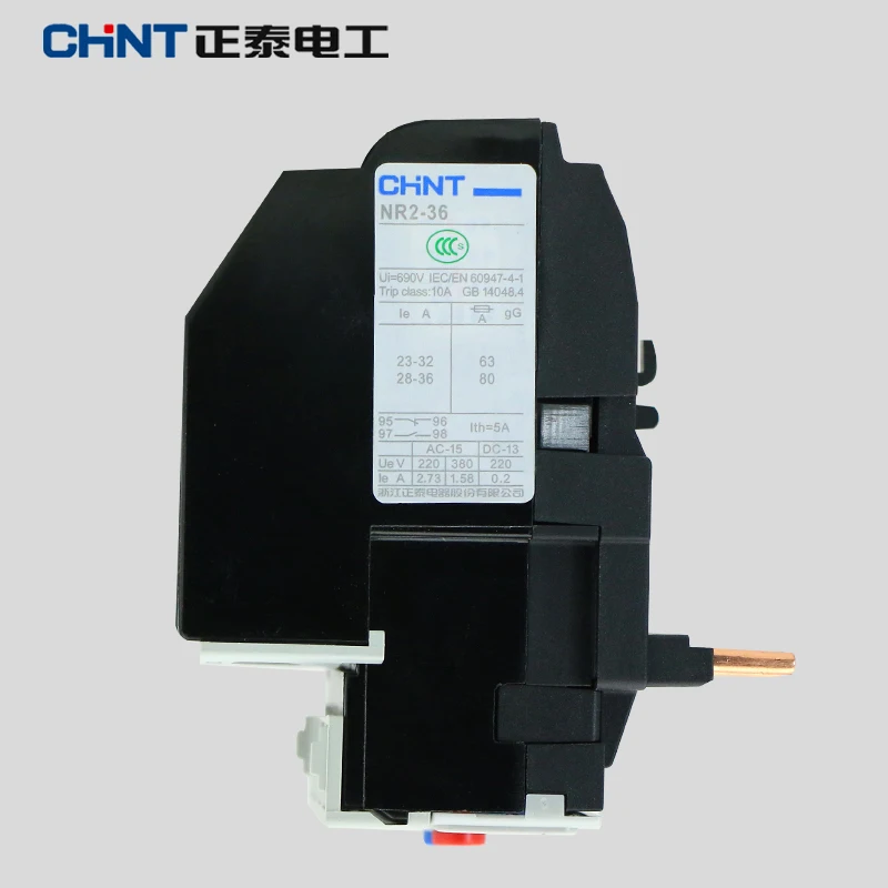 CHINT Thermal Overload Relay Motor Protector Protective Current Relay NR2-36/Z 23-32A 28-36A