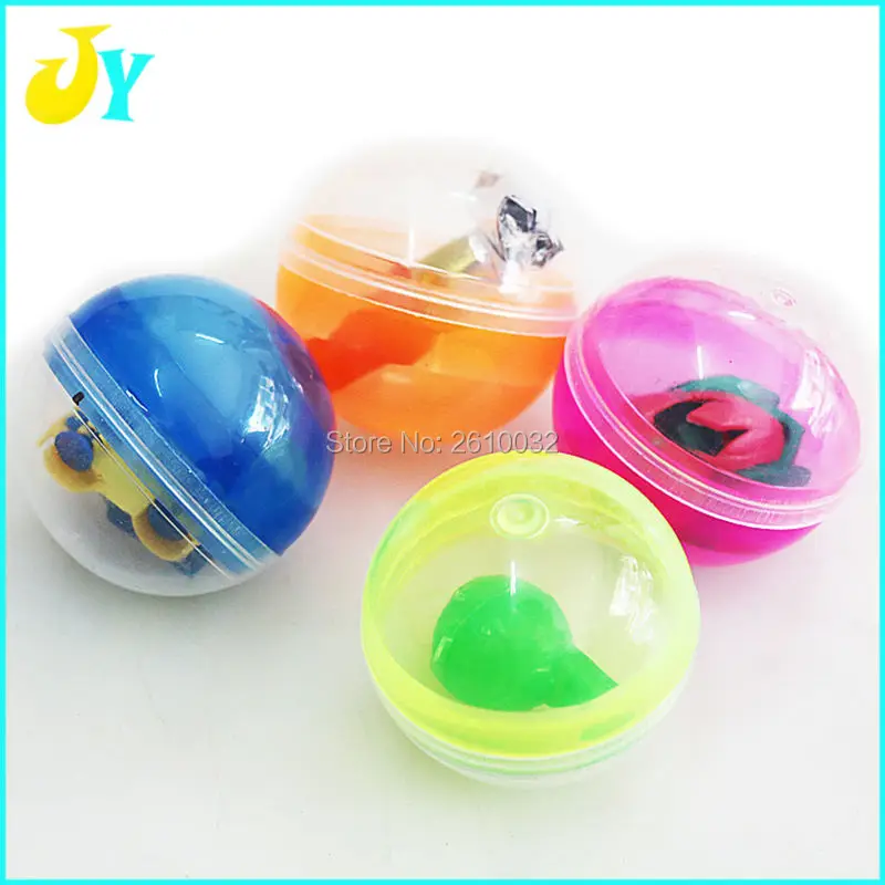 

100 pcs The capsules ball with the toys 32mm capsules cover with mixed style beautiful toys for Toy Vending Machine