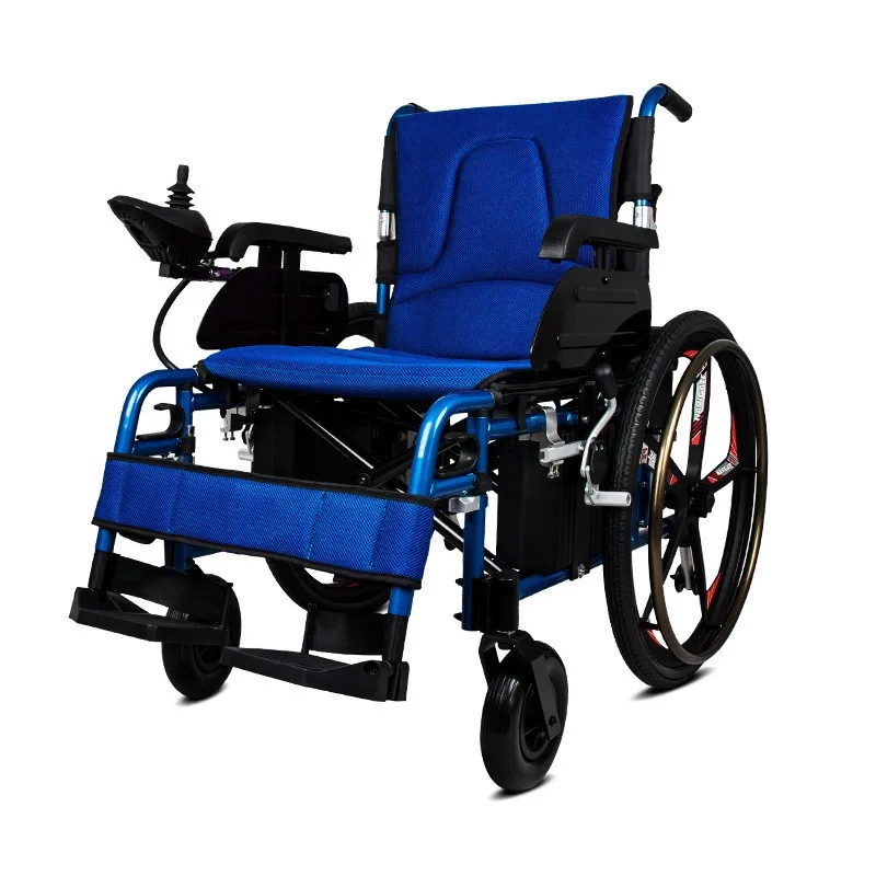 

Aluminum Alloy Low Price Lightweight Folding Handicapped All Terrain Power Electric Wheelchair For Indonesia Selling