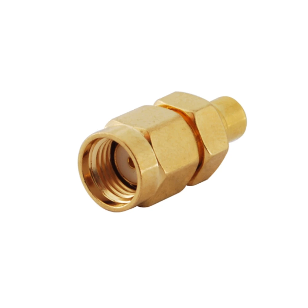 Eightwood 5PCS SMA to MCX RF Coaxial Adapter RP-SMA Plug Female to MCX Jack Male Connector Straight Between Series