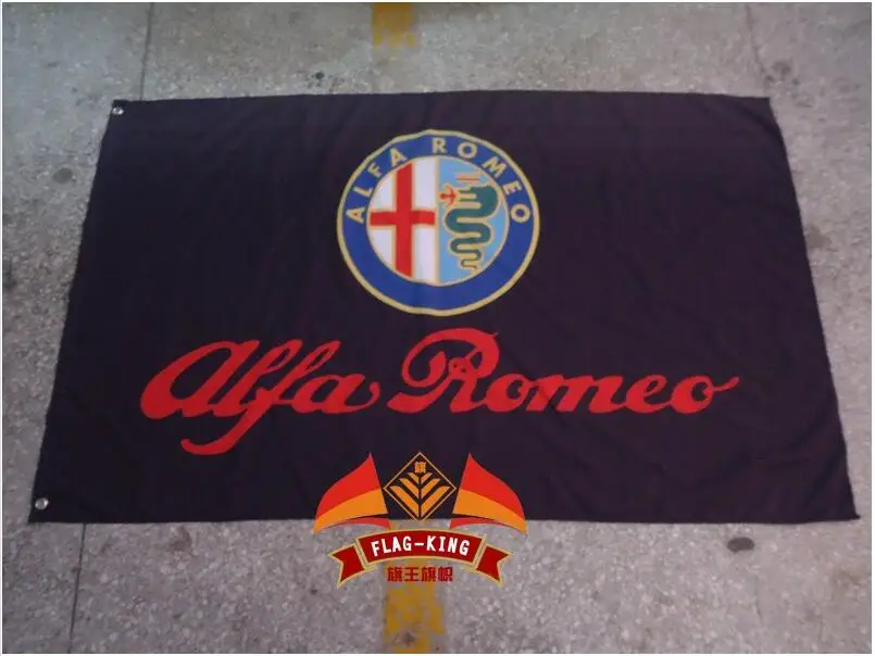 

ALFA ROMEO racing flag, 90*150CM polyester flag king brand banner