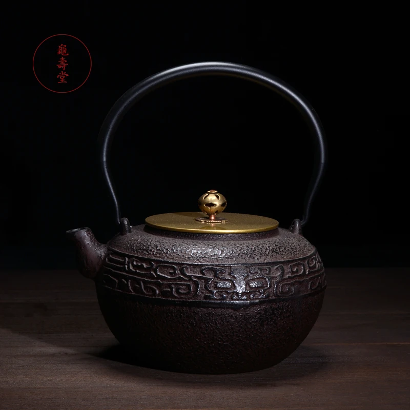 2 Style for Choice Cast Iron Teapot Set Japanese Tea Pot 1100ml/1200ml Drinkware Kung Fu Infusers Tea Ceremony Tools