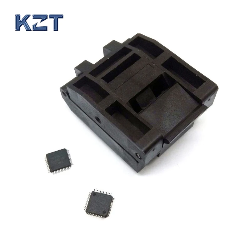 QFP48 TQFP48 LQFP48 Burn in Socket Pitch 0.5mm IC Body Size 7x7mm FPQ-48-0.5-06 Clamshell Test Socket Adapter