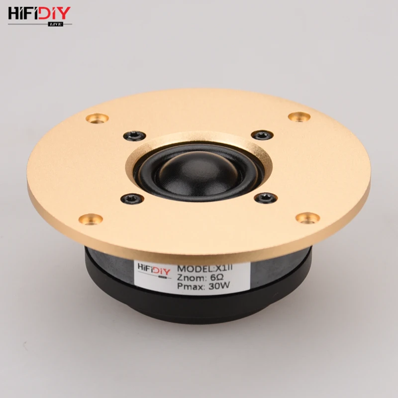 HIFIDIYLIVE Q1II 4 inch Tweeter Speaker Unit aluminum panel Black Silk membrane 8OHM30W Treble Loudspeaker 94/100/102/103/104mm