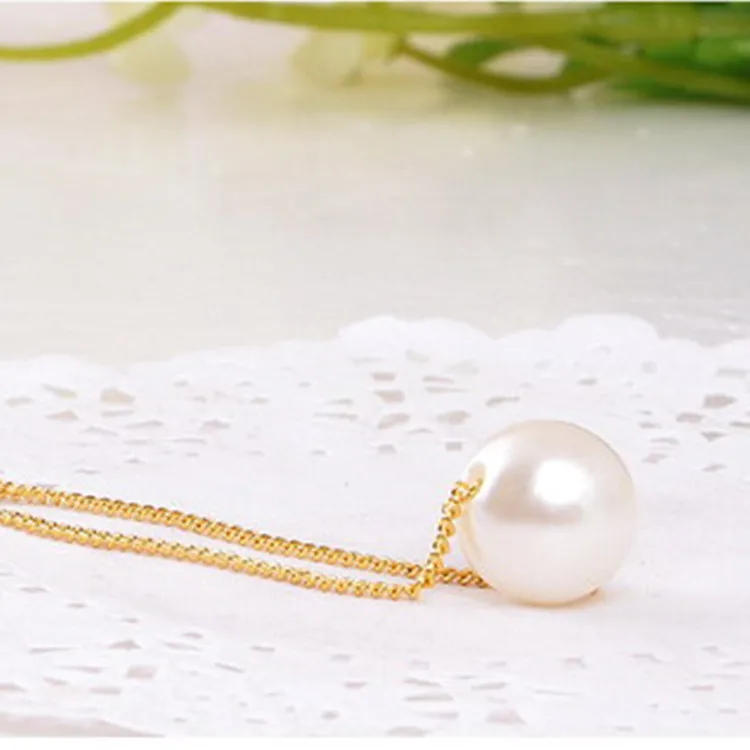 Korean Decoration Simple Wild Pearl Temperament Short Necklace Modern Pearl Ball Necklace Gift Wedding Accessories Necklace