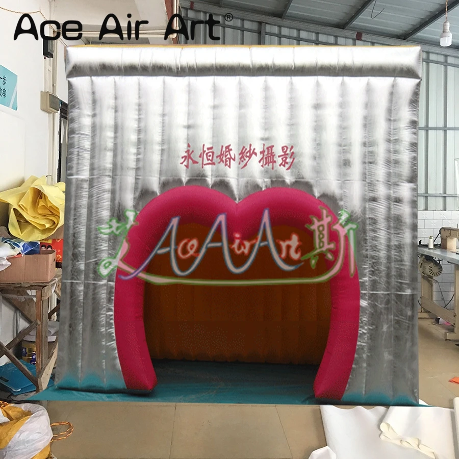 ออกแบบใหม่ Air Inflatable Party งานแต่งงานเต็นท์ Photo Booth House กลางแจ้ง