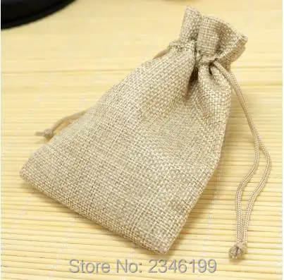 

50pcs 10x14cm Natural Cotton Linen Bags Colorful Gift Bags Incense Tea Storage Jewelry Drawstring Pouches Packing Bags