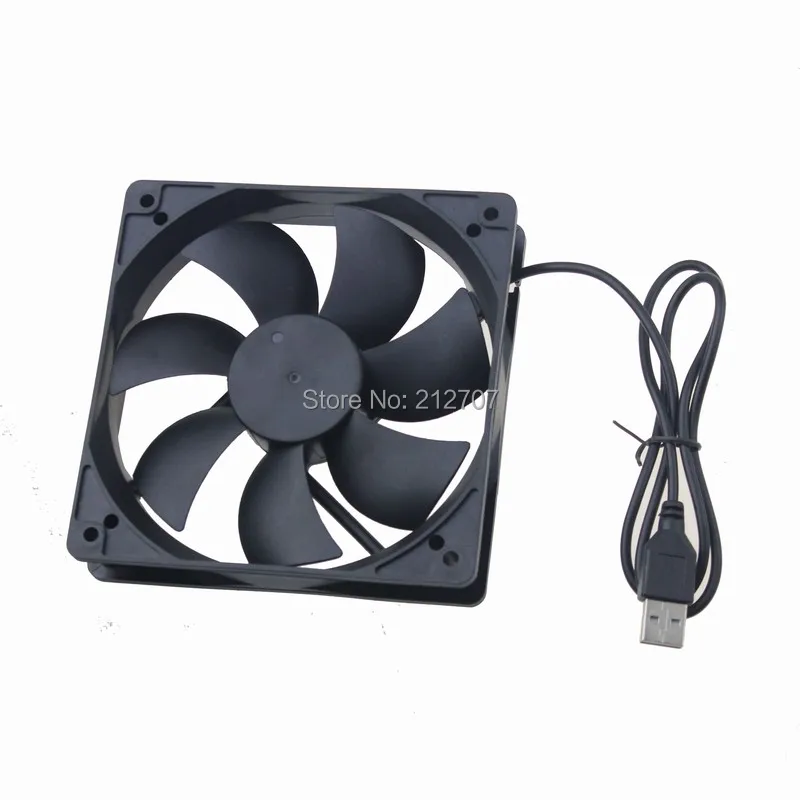 

20 Pieces/lot Gdstime 120x120x25mm PC Fans with USB Connector 120mm 5V DC Cooling Fan