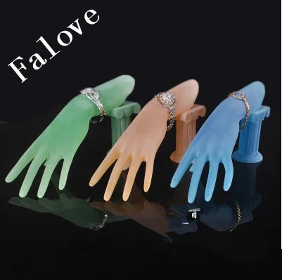 Free Shipping!! Promotion!New Design Resin Plastic Fashion Mannequin Hand For Bracelet Display With Base