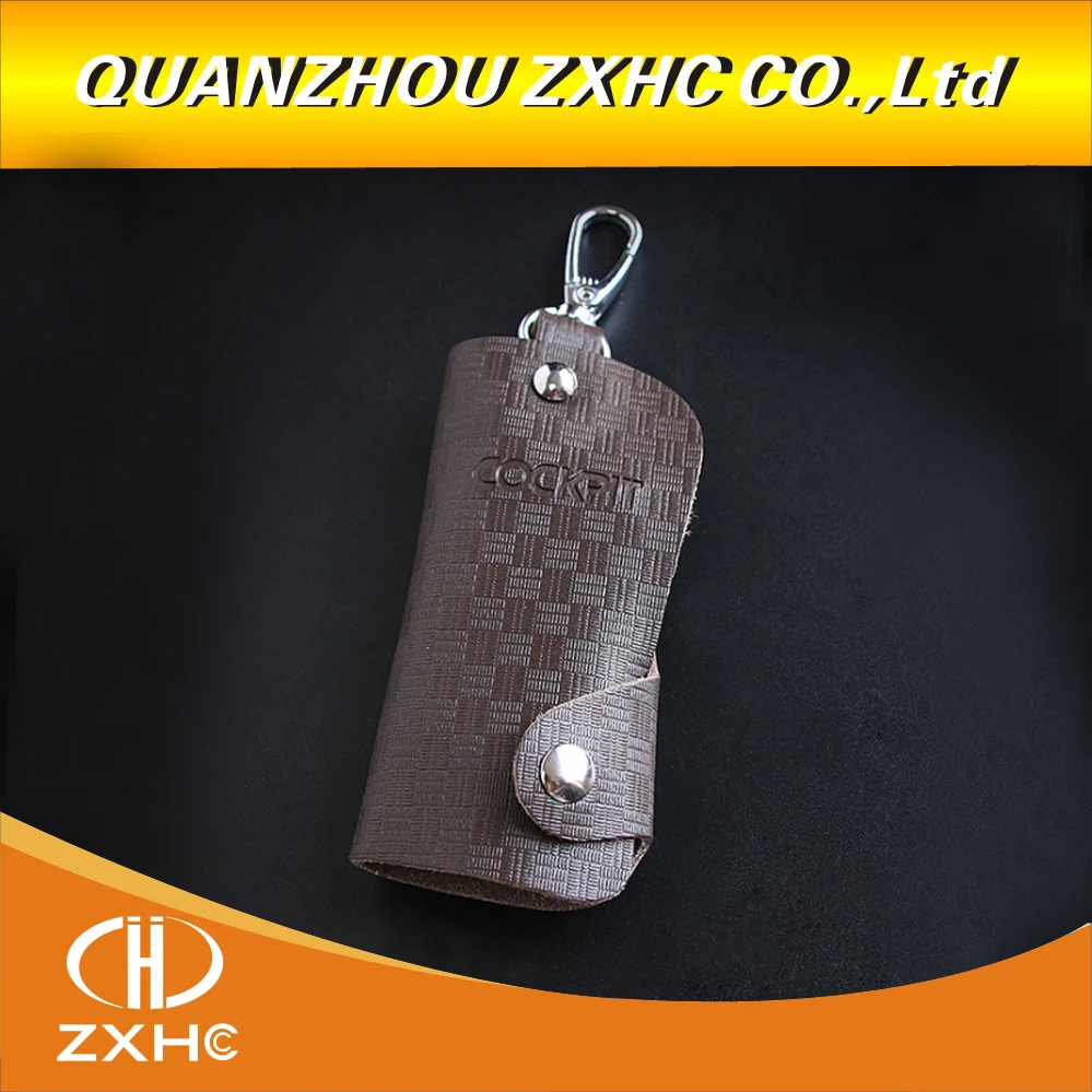 2PCS/LOT Cowhide RFID electromagnetic shielding lock key buckle bag sell car key bag