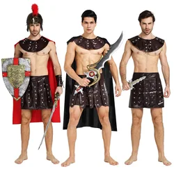 Adults Roman Greek Gladiator Warrior Princess Prince Roman Costume Party Cosplay Halloween Costumes Soldier Couple Dress